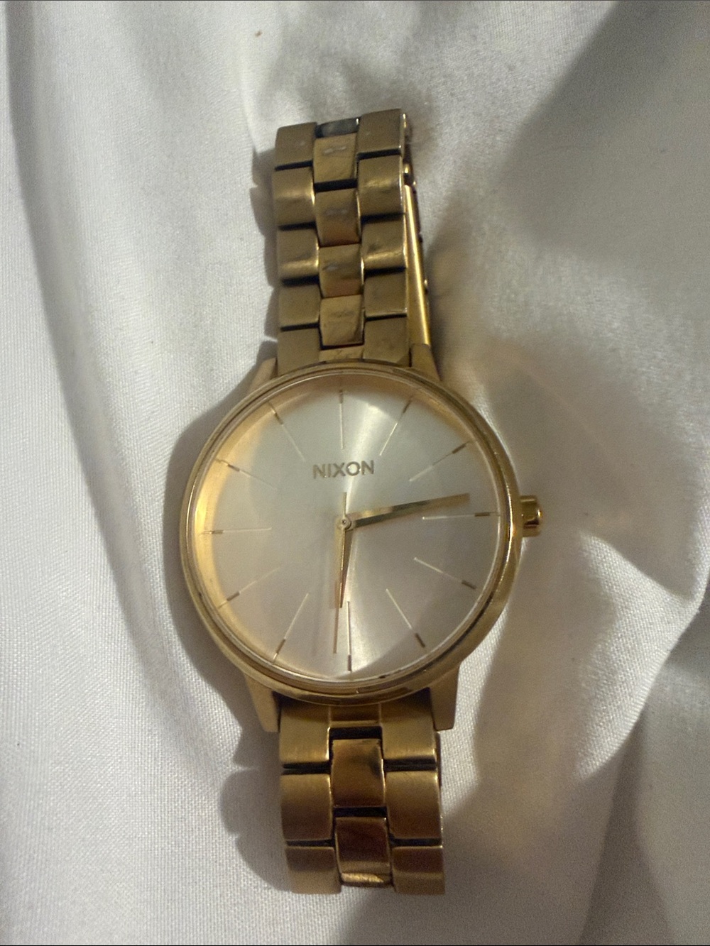 Nixon Gold Tone Men's Minimalist Bracelet Watch